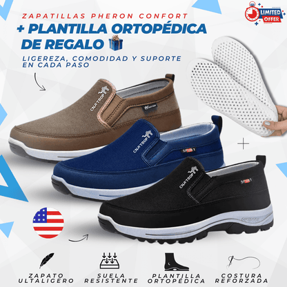 Zapatillas Pheron Confort + Plantilla Ortopédica de Regalo ¡Promoción de Lanzamiento!